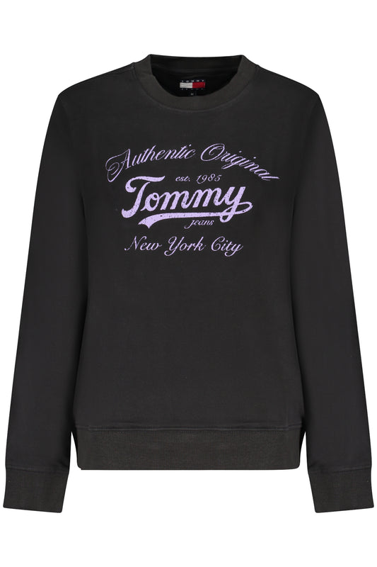 TOMMY HILFIGER NŐI FEKETE CIPZÁROS PULÓVER