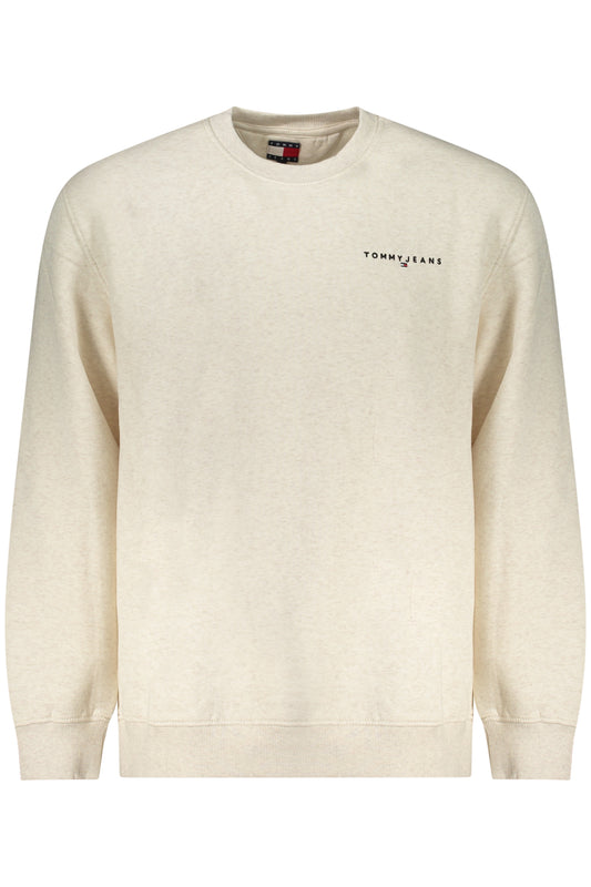 TOMMY HILFIGER CIPZÁR NÉLKÜLI FÉRFI PULÓVER BÉZS
