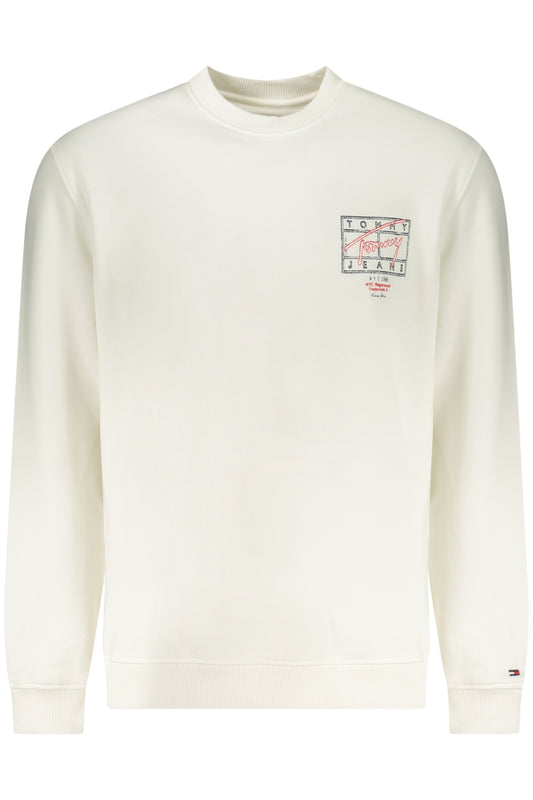 TOMMY HILFIGER FÉRFI CIPZÁRAS PULÓVER FEHÉR