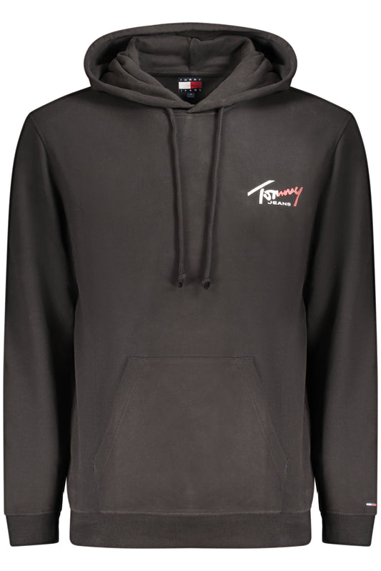 TOMMY HILFIGER FÉRFI FEKETE CIPZÁROS PULÓVER