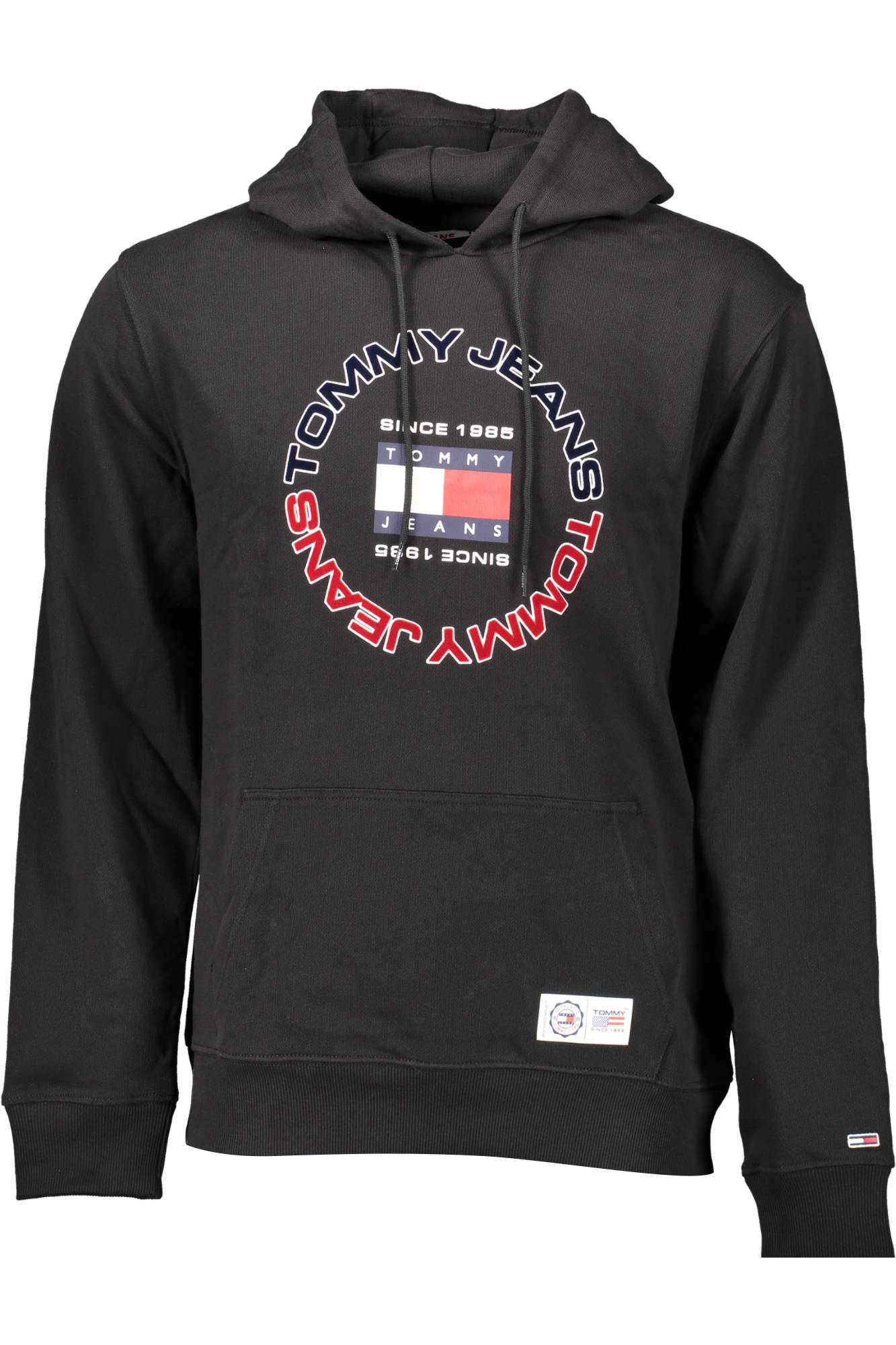 TOMMY HILFIGER PULÓPÓL CIPZZÁR NÉLKÜL FEKETE FÉRFI