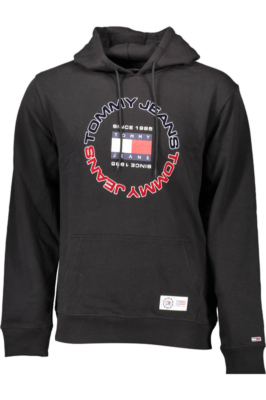 TOMMY HILFIGER PULÓPÓL CIPZZÁR NÉLKÜL FEKETE FÉRFI