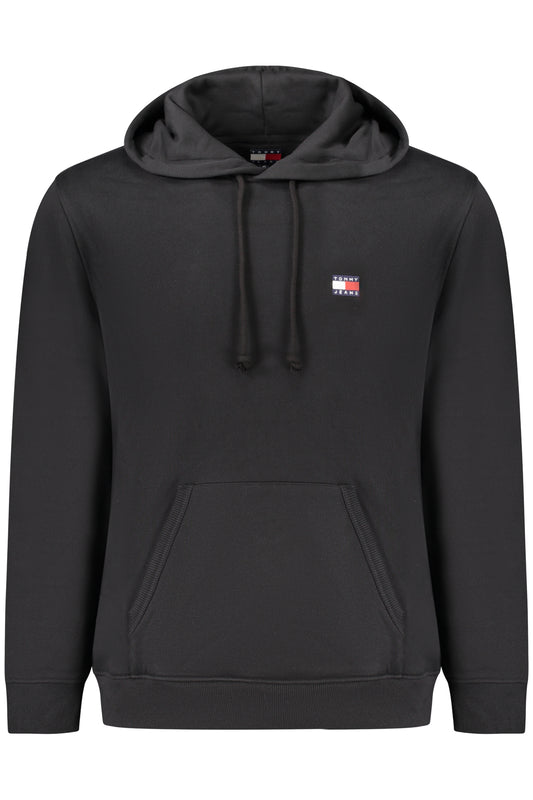 TOMMY HILFIGER FÉRFI FEKETE CIPZÁROS PULÓVER