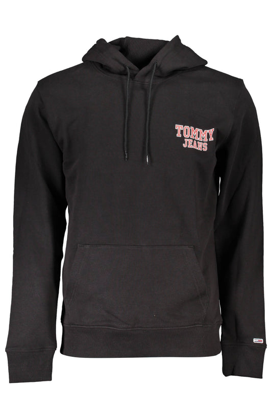 TOMMY HILFIGER PULÓPÓL CIPZZÁR NÉLKÜL FEKETE FÉRFI