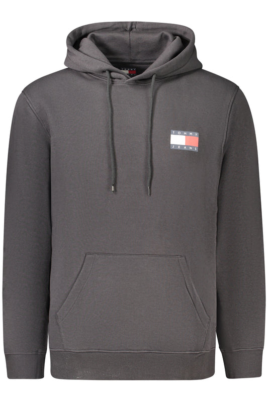 TOMMY HILFIGER FÉRFI FEKETE CIPZÁROS PULÓVER