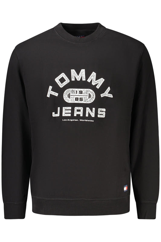 TOMMY HILFIGER FÉRFI FEKETE CIPZÁROS PULÓVER