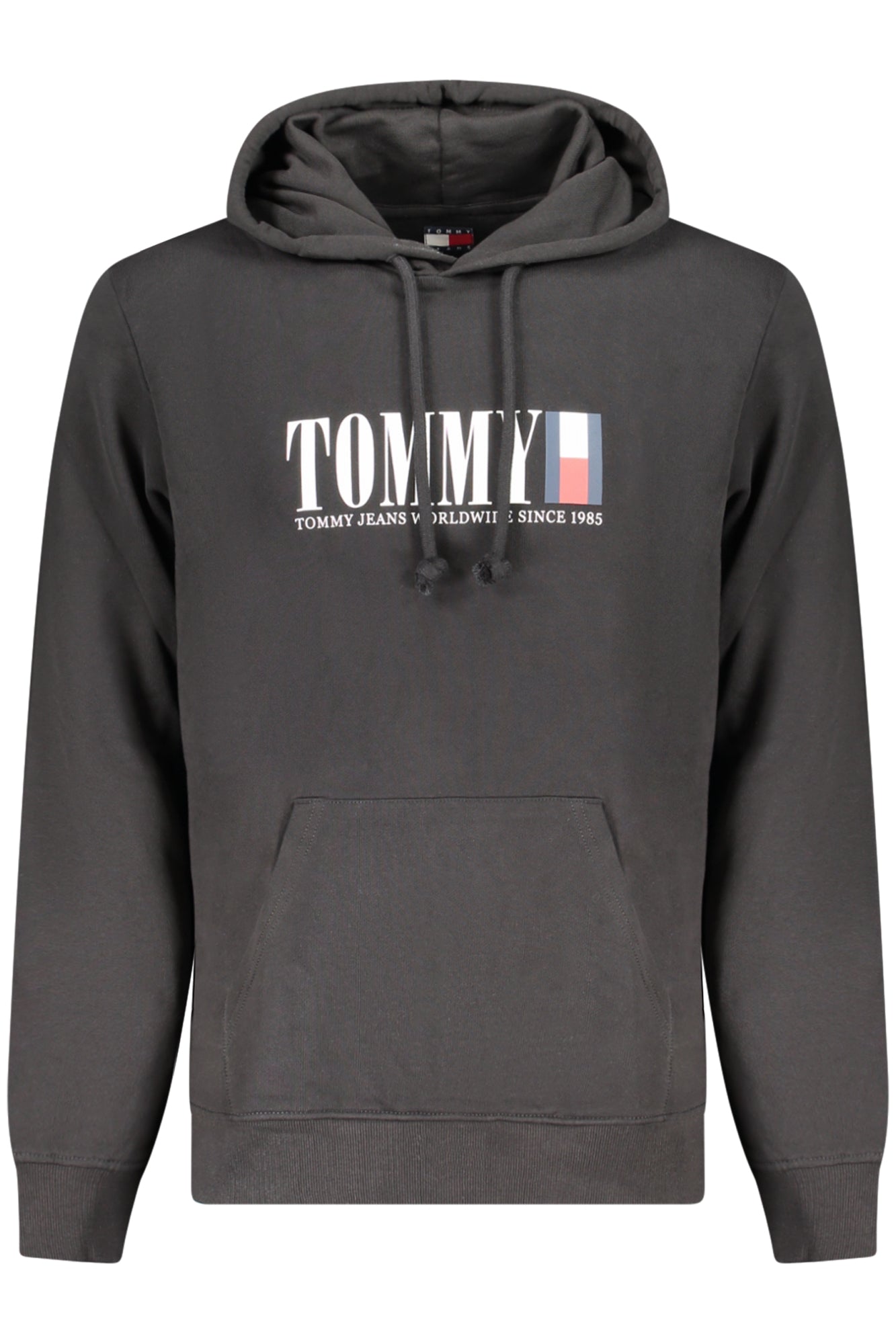 TOMMY HILFIGER FÉRFI FEKETE CIPZÁROS PULÓVER