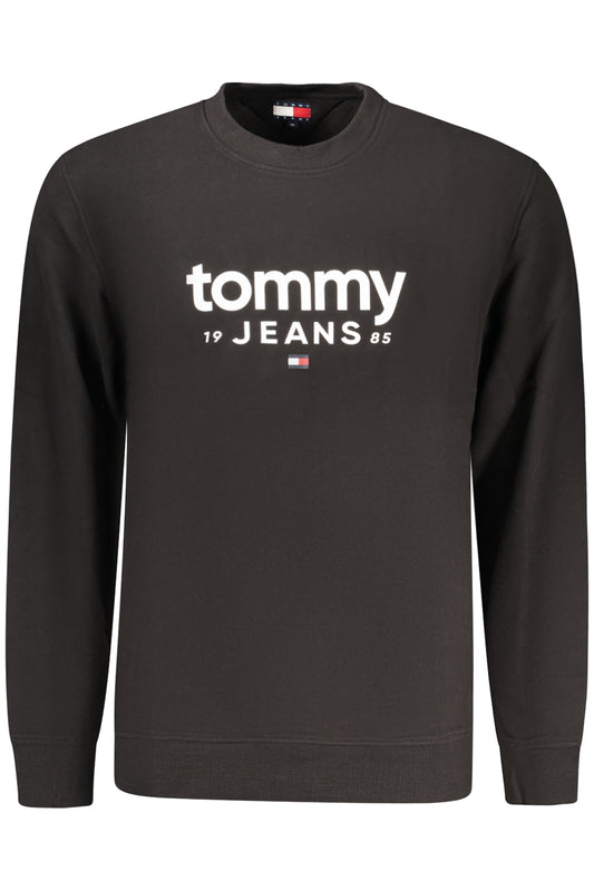 TOMMY HILFIGER FÉRFI FEKETE CIPZÁROS PULÓVER