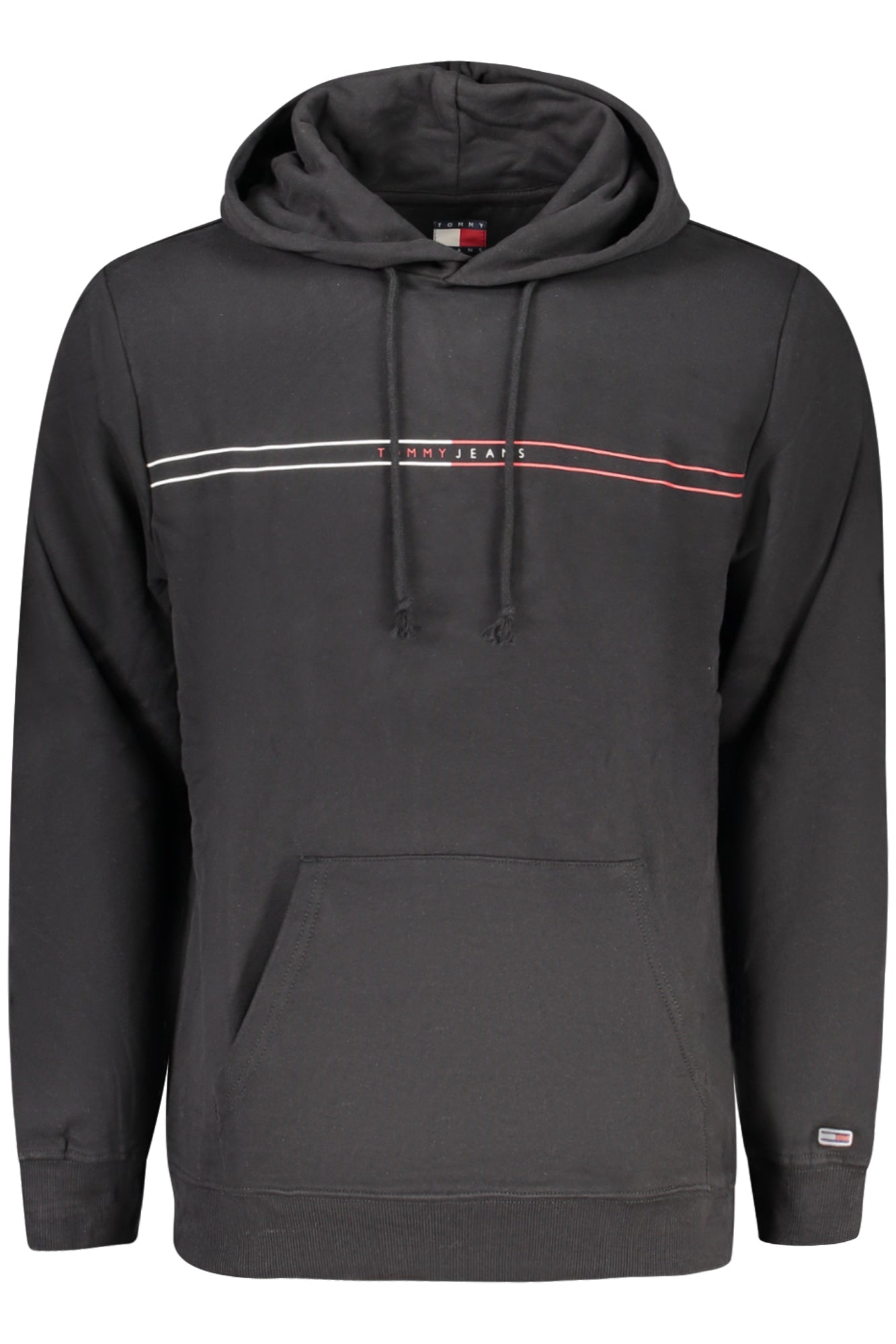 TOMMY HILFIGER FÉRFI FEKETE CIPZÁROS PULÓVER