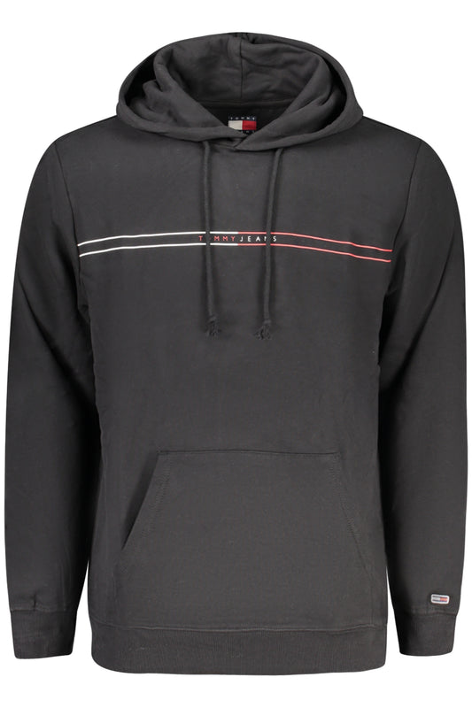 TOMMY HILFIGER FÉRFI FEKETE CIPZÁROS PULÓVER
