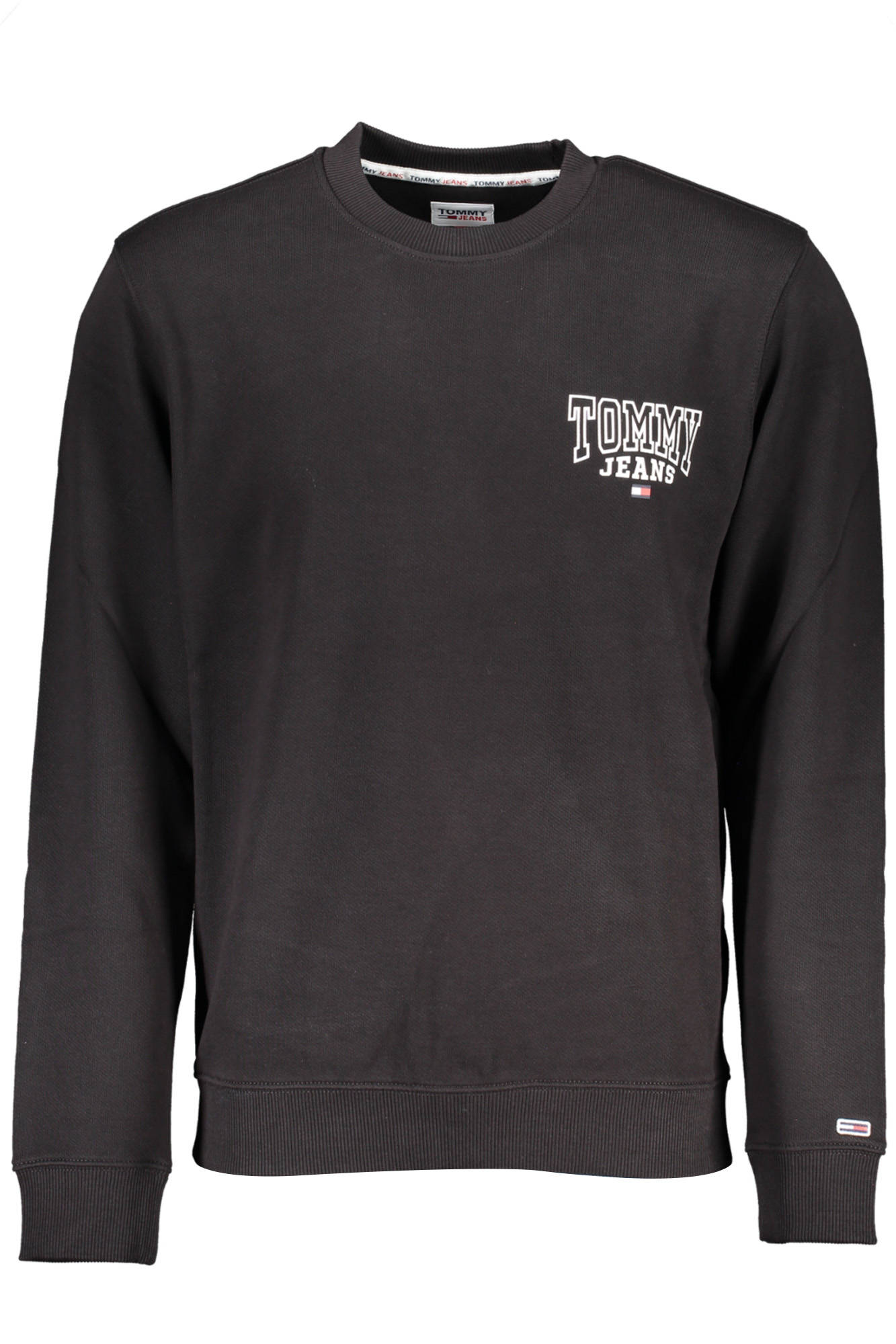 TOMMY HILFIGER PULÓPÓL CIPZZÁR NÉLKÜL FEKETE FÉRFI