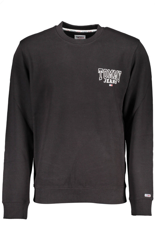 TOMMY HILFIGER PULÓPÓL CIPZZÁR NÉLKÜL FEKETE FÉRFI