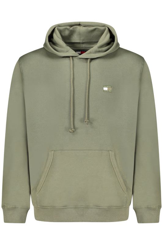 TOMMY HILFIGER FÉRFI CIPZÁRAS PULÓVER, ZÖLD