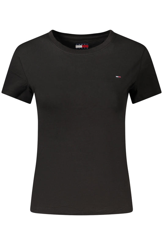 TOMMY HILFIGER NŐI RÖVID UJJÚ PÓLÓ FEKETE