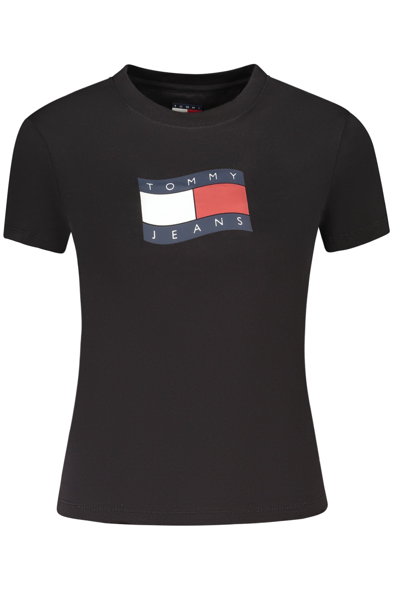 TOMMY HILFIGER NŐI RÖVID UJJÚ PÓLÓ FEKETE