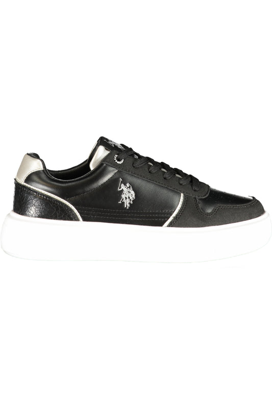 US POLO ASSN. NŐI FEKETE SPORTCIPŐ