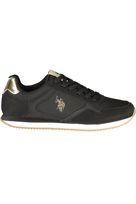 US POLO ASSN. NŐI FEKETE SPORTCIPŐ
