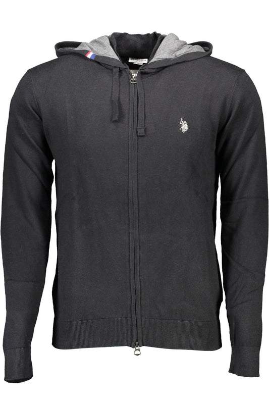 US POLO ASSN. FÉRFI FEKETE KARDIGÁN