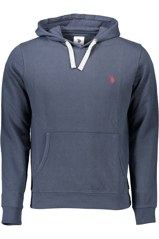 US POLO ASSN. FÉRFI KÉK CIPZÁROS PULÓVER