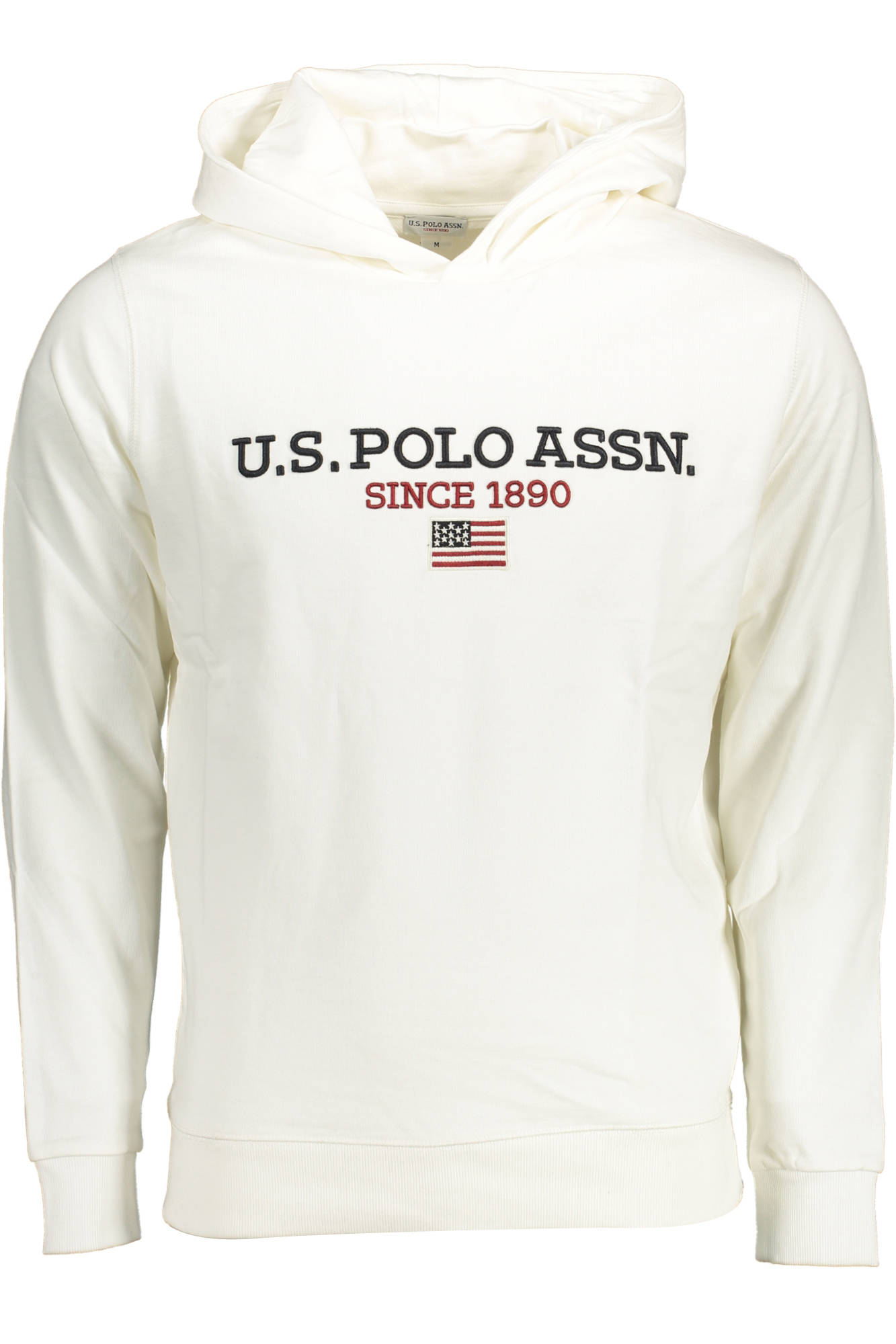 US POLO ASSN. FÉRFI FEHÉR CIPZÁROS PULÓVER