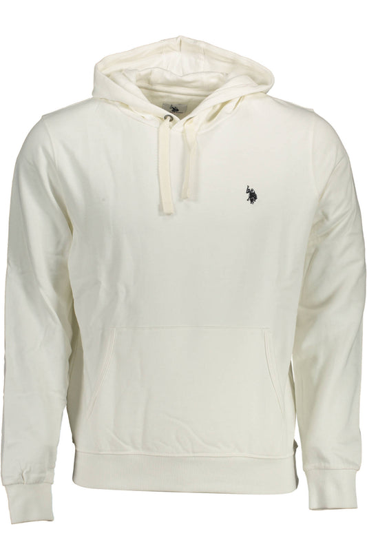 US POLO ASSN. FÉRFI FEHÉR CIPZÁROS PULÓVER