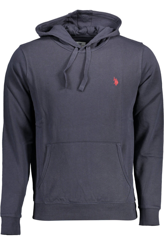 US POLO ASSN. FÉRFI KÉK CIPZÁROS PULÓVER