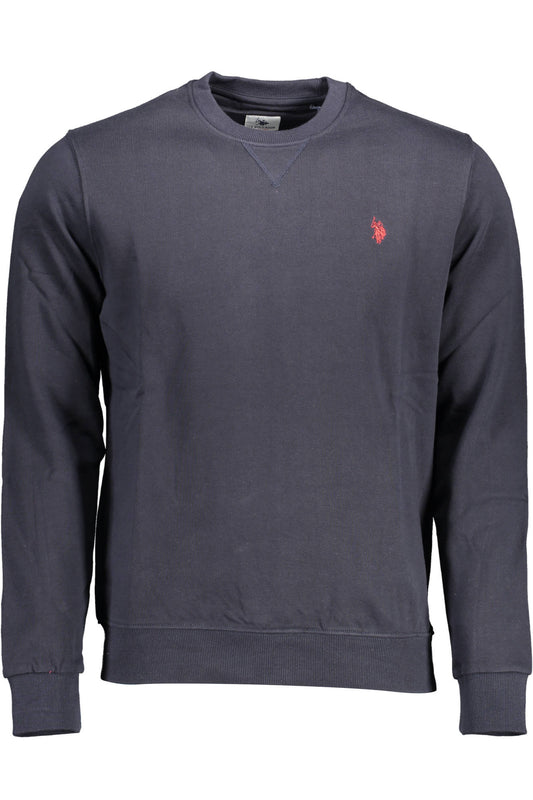 US POLO ASSN. FÉRFI KÉK CIPZÁROS PULÓVER