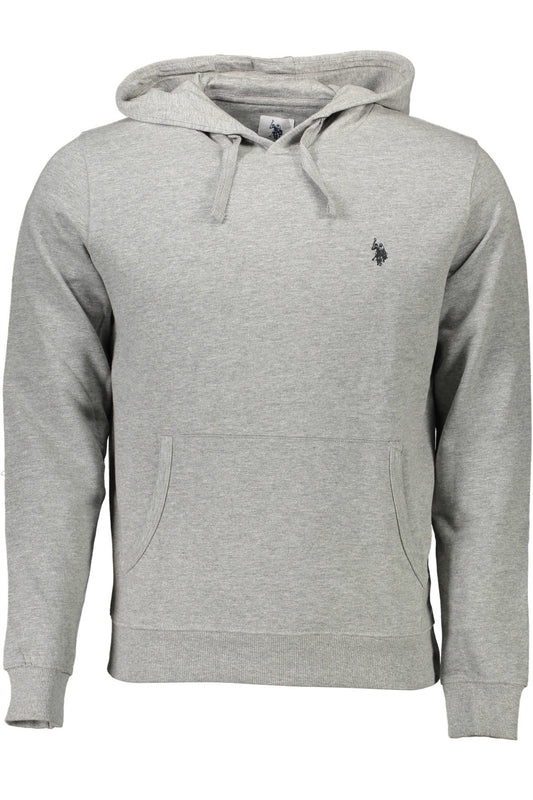 US POLO ASSN. FÉRFI SZÜRKE CIPZÁROS PULÓVER