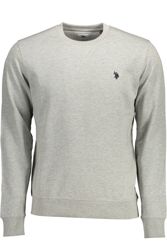 US POLO ASSN. FÉRFI SZÜRKE CIPZÁROS PULÓVER