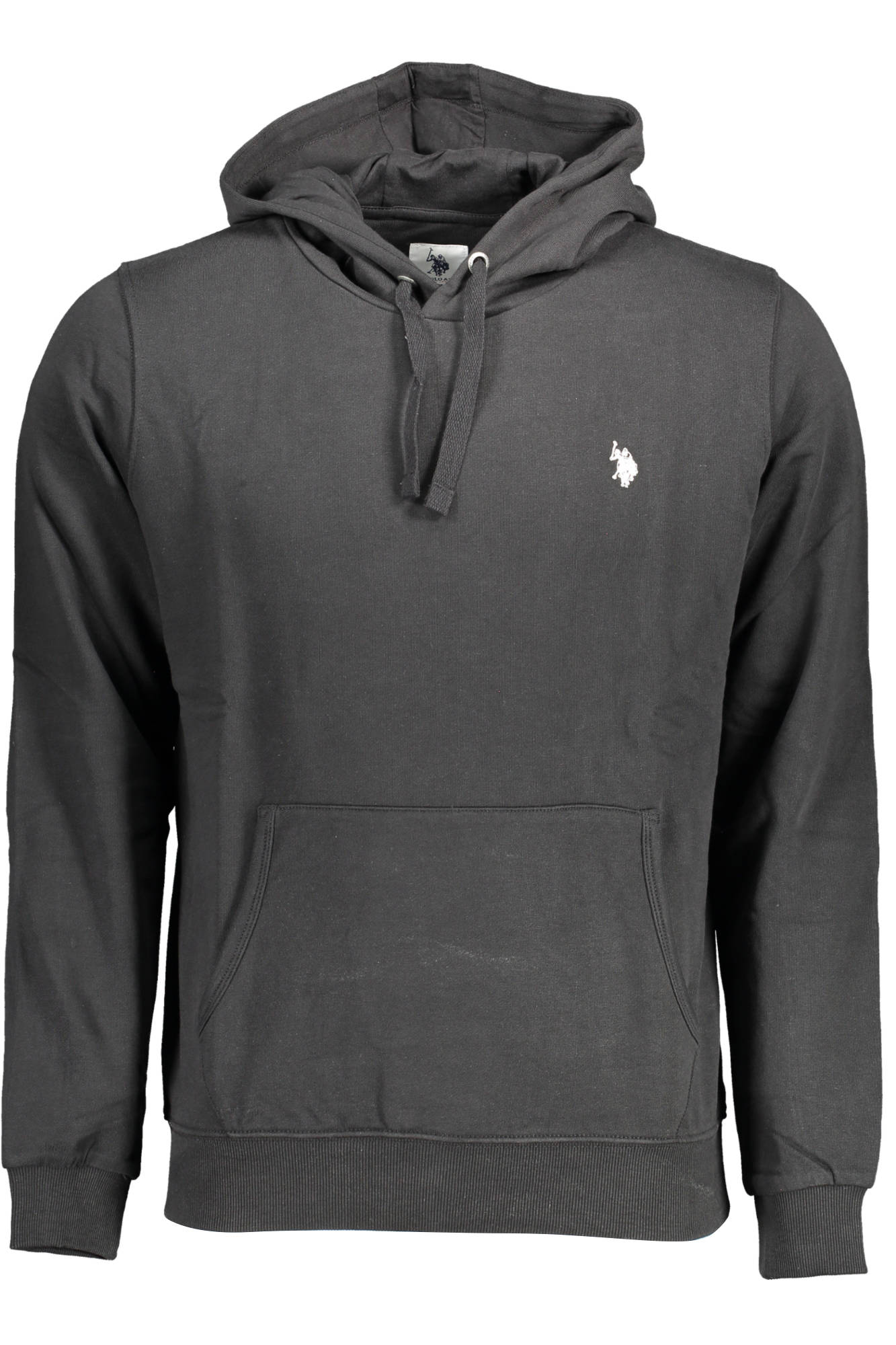 US POLO ASSN. FÉRFI FEKETE CIPZÁROS PULÓVER