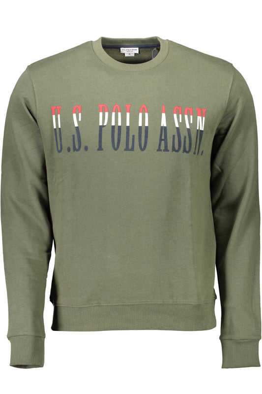 US POLO ASSN. FÉRFI ZÖLD CIPZÁROS PULÓVER