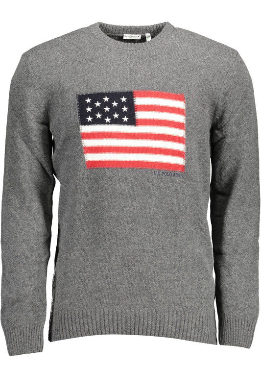 US POLO ASSN. FÉRFI SZÜRKE PULÓVER