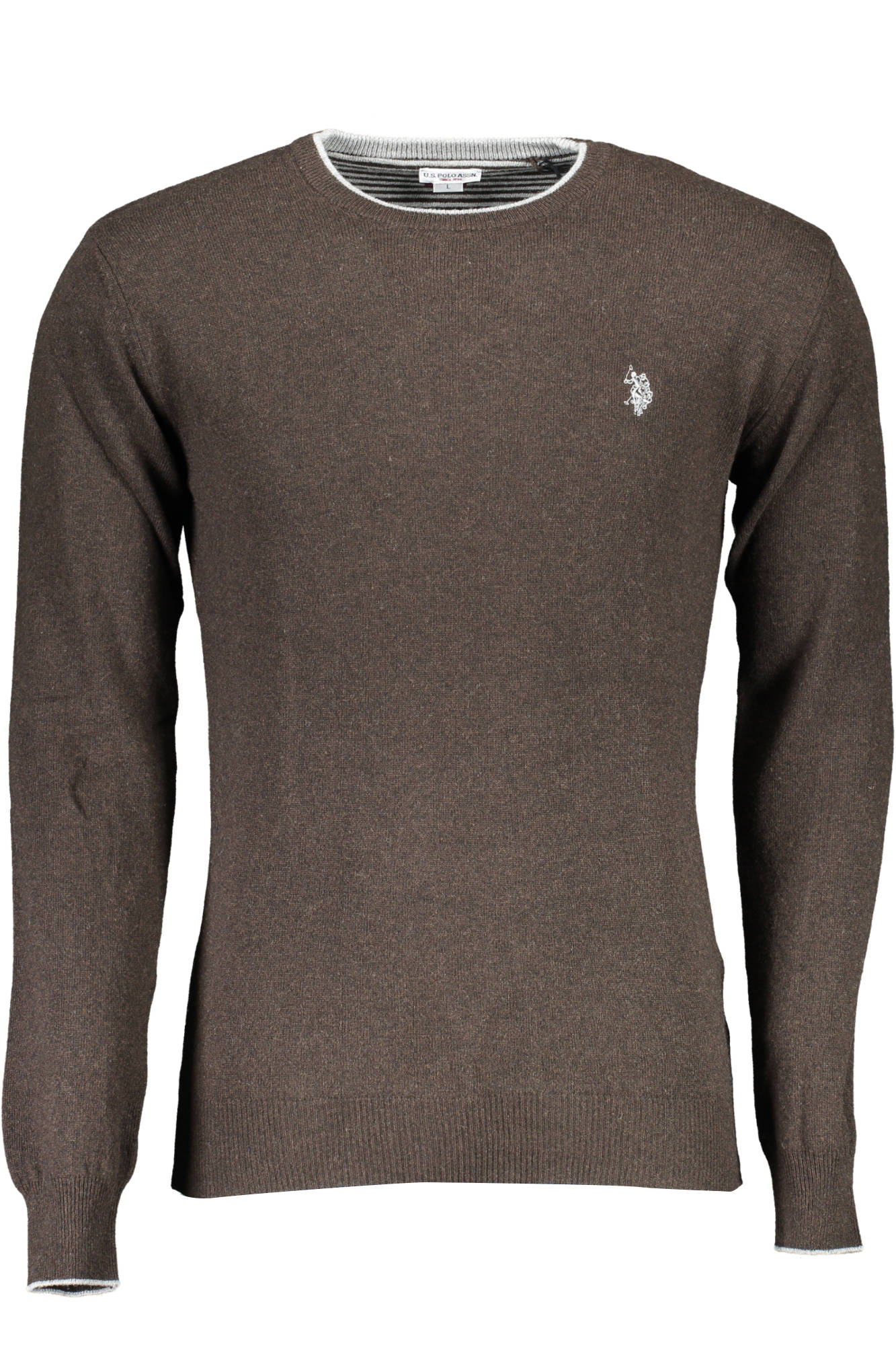 US POLO ASSN. FÉRFI BARNA PULÓVER